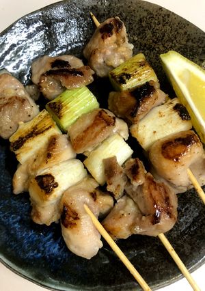 フライパンで簡単！ねぎ塩にんにく焼き鳥！-レシピのメイン写真