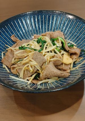 牛肉とニラもやし炒め-レシピのメイン写真