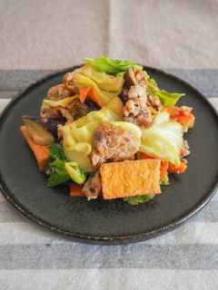 ご飯がすすむ!梅みそ野菜炒め-レシピのメイン写真