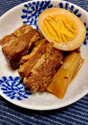 豚バラブロックの角煮　ねぎ、昆布-レシピのメイン写真