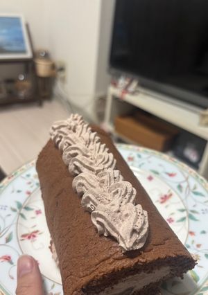 【簡単】生チョコロールケーキ-レシピのメイン写真