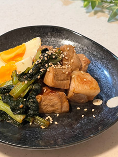 角切り豚と小松菜の味噌炒め-レシピのメイン写真