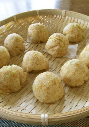 甘納豆＆芋de栗餡風お饅頭-レシピのメイン写真