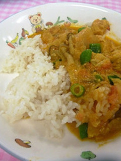 【学校給食】バターチキンカレーライス-レシピのメイン写真