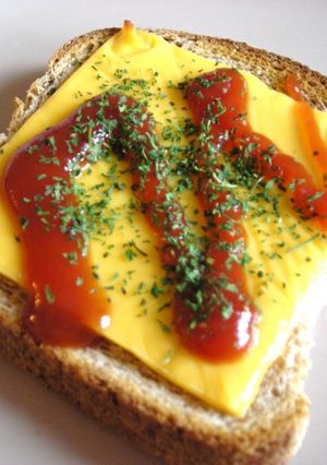チーズバーガー風☆トースト-レシピのメイン写真