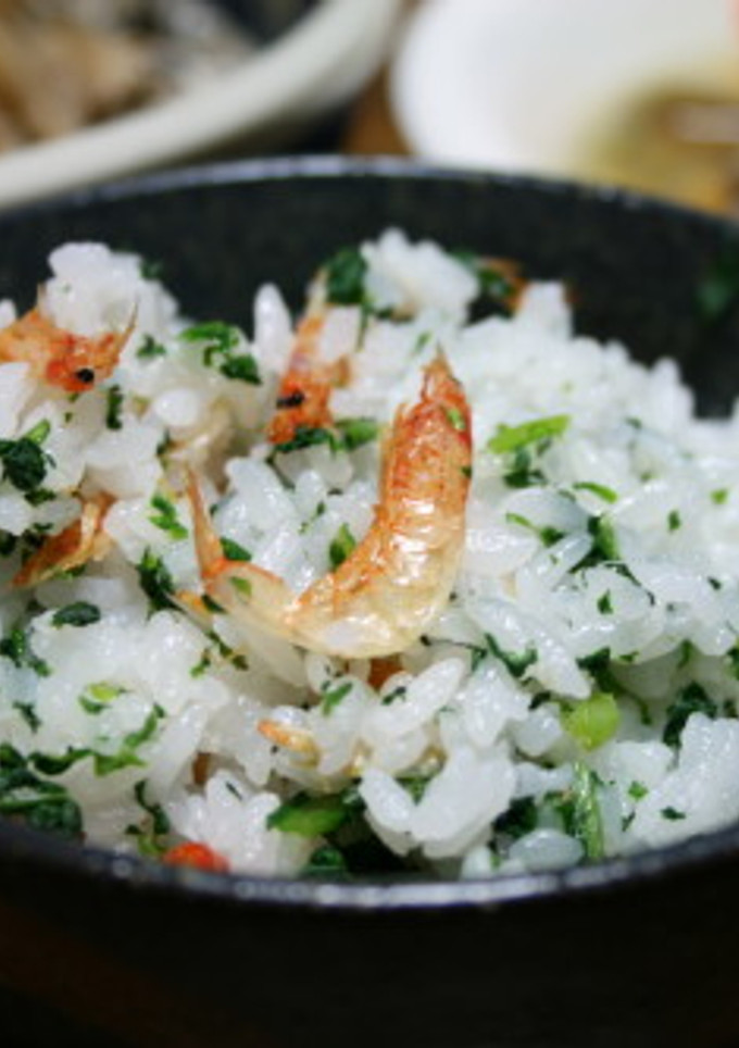春菊と桜エビのご飯-レシピのメイン写真