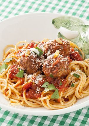 ナポリ風ミートボールのスパゲティ-レシピのメイン写真