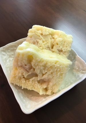 レンジで簡単！桃の蒸しパン-レシピのメイン写真