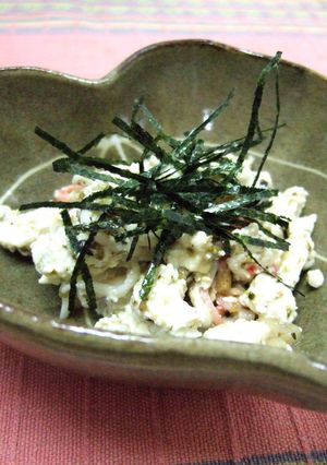 お茶漬けで☆カニカマ炒り豆腐☆-レシピのメイン写真