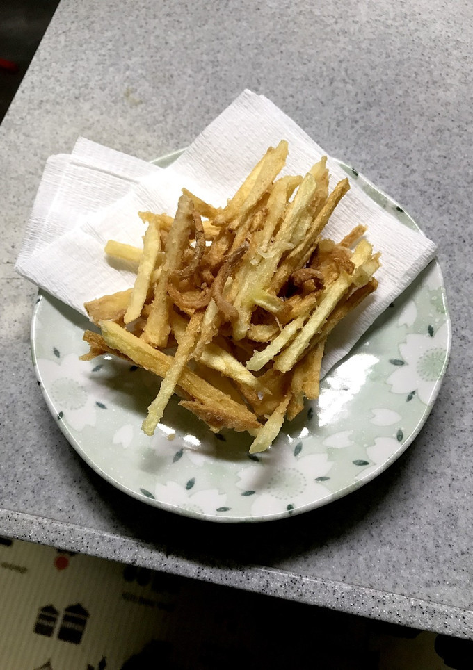 塩干しスルメイカとじゃがいものかき揚げ-レシピのメイン写真
