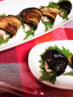 夏野菜を美味しく【ナスのツナマヨサンド】-レシピのメイン写真