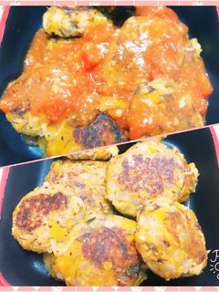 鯖の水煮缶でコロッケ風南瓜バーグ♪-レシピのメイン写真
