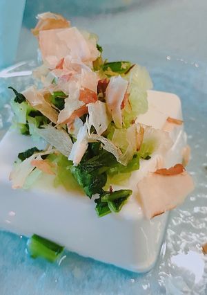 超簡単！市販の漬物で美味しいおつまみ冷奴-レシピのメイン写真