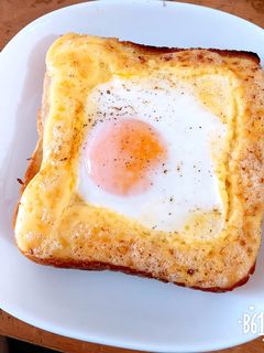 簡単!目玉焼きトースト-レシピのメイン写真