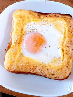 簡単!目玉焼きトースト-レシピのメイン写真