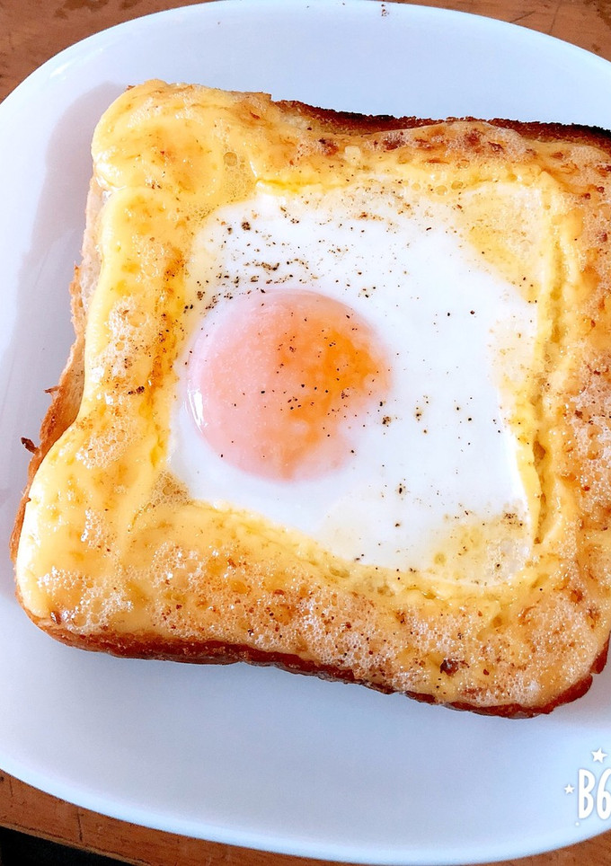 簡単！目玉焼きトースト-レシピのメイン写真
