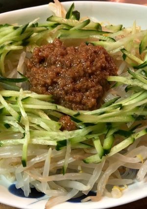ジャージャー麺風春雨-レシピのメイン写真