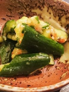 叩きキュウリの梅肉和え-レシピのメイン写真