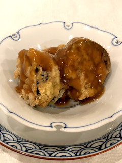茄子の肉ばさみ揚げ with 甘酢あん-レシピのメイン写真