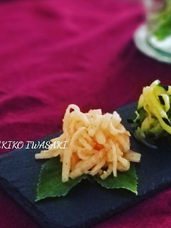 綺麗になれちゃう『簡単 大根のナムル』-レシピのメイン写真
