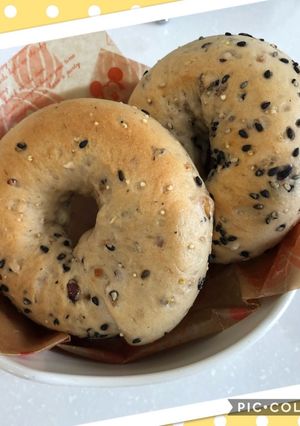 大豆粉雑穀チーズベーグル-レシピのメイン写真