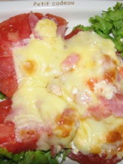 トマトとハムのチーズ焼き-レシピのメイン写真