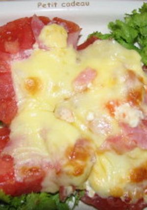 トマトとハムのチーズ焼き-レシピのメイン写真