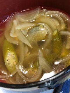 オクラときゅうりのコンソメスープ-レシピのメイン写真