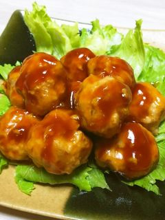 ◆ヘルシー鶏肉団子の甘酢あん♪-レシピのメイン写真