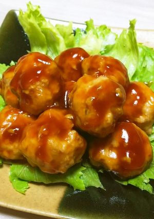 ◆ヘルシー鶏肉団子の甘酢あん♪-レシピのメイン写真