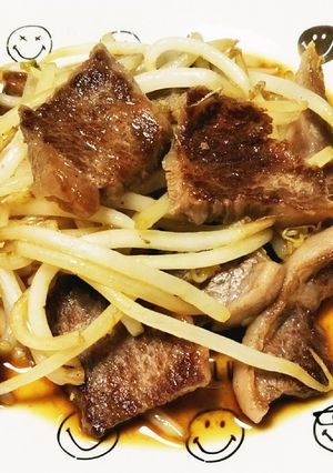 ✧牛肉ともやしの簡単わさび醤油炒め✧-レシピのメイン写真