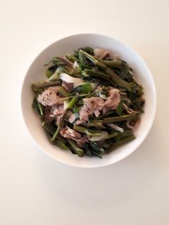 空芯菜(エンサイ)と葱の中華炒め-レシピのメイン写真
