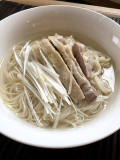 蒸し鶏の塩そうめん-レシピのメイン写真