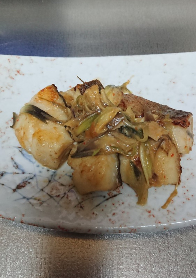 みょうがと白身魚炒め-レシピのメイン写真