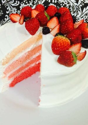 グラデーションケーキ♡-レシピのメイン写真