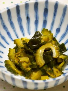 ゴーヤとワカメのからし和え♪-レシピのメイン写真