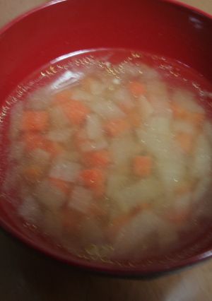 ハンバーグと一緒に作る★ひき肉のスープ-レシピのメイン写真