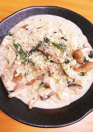 もち麦ごはんで☆きのこリゾット-レシピのメイン写真