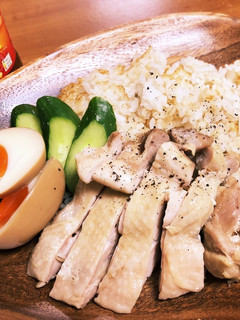 我が家の簡単シンガポールチキンライス風!-レシピのメイン写真