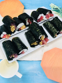 マグロと長芋の納豆巻き-レシピのメイン写真