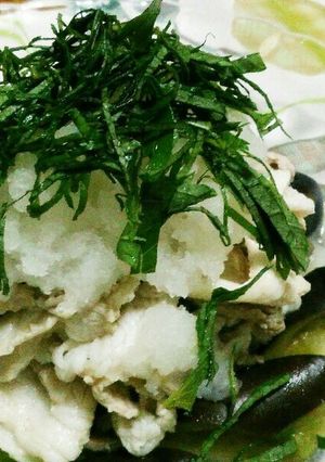 茄子と豚しゃぶの梅昆布風味-レシピのメイン写真