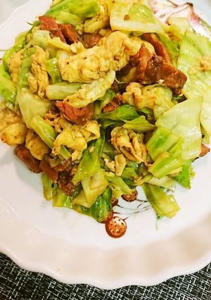 焼豚キャベツのふんわり卵炒め-レシピのメイン写真