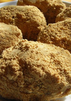 甘納豆使用で超！超簡単！！きなこおはぎ-レシピのメイン写真