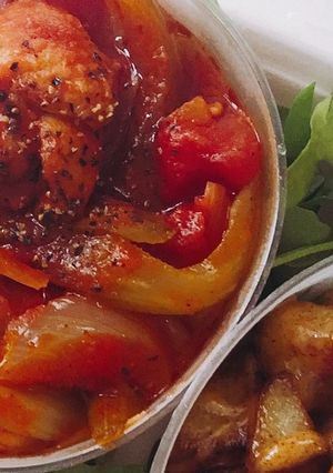 鶏肉とセロリのトマト煮-レシピのメイン写真