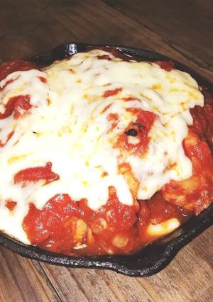 手羽元トマト煮込みチーズ焼き-レシピのメイン写真