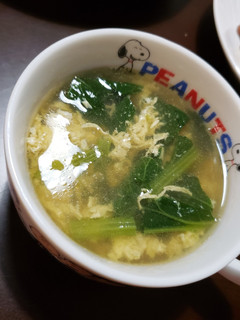 小松菜とたまごのスープ-レシピのメイン写真