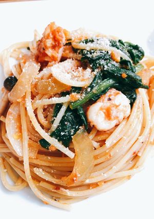 海老のクリームパスタ-レシピのメイン写真