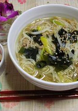 超簡単温そうめん-レシピのメイン写真