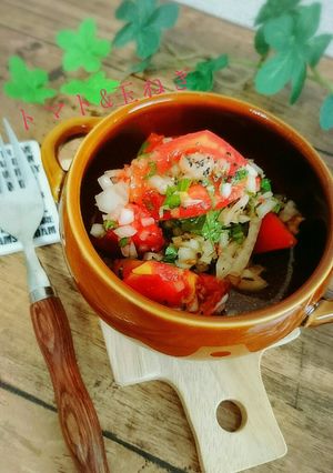 デリ風！トマトと玉ねぎの青じそマリネ-レシピのメイン写真