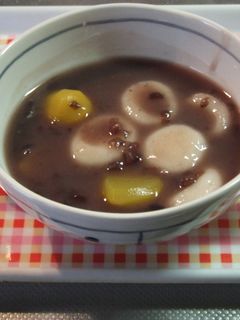 栗入り白玉ぜんざい-レシピのメイン写真